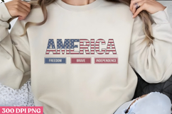 America freedom brave PNG, 4th Of July Sublimation PNG Product Image 1