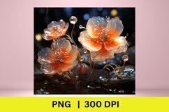 3d Flower Sublimation Tumbler, 3d Tumbler Wrap, Tumbler Wrap Product Image 2