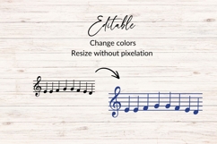 Hand Drawn Sheet Music With Notes SVG Product Image 2