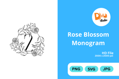 Rose Blossom Monogram Product Image 1