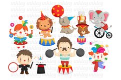 Circus Carnival Clipart - Cute Circus Animal Clip Art Product Image 3