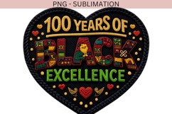 100 Years of Black Excellence PNG | African Heritage Design Product Image 2