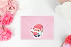 Valentine's day gnomes stickers. PNG, JPG. Product Image 2