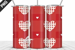 Lovely Hearts Tumbler Design | Valentine's Day Tumbler Wrap Product Image 2