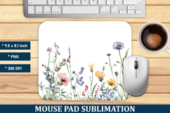 Wildflower Mouse Pad | Mouse Pad Sublimation Product Image 1