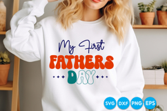My First Fathers Day Fathers Day Svg Design, Dad SVG Product Image 2