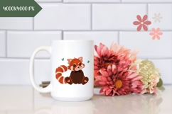 Red Panda Illustration, Cute Red Panda PNG, Cartoon Panda Product Image 2