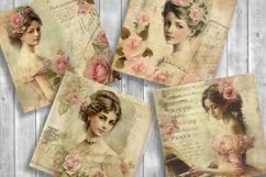 Vintage Girls Scrapbooking Papers | Printable Ephemera Product Image 2