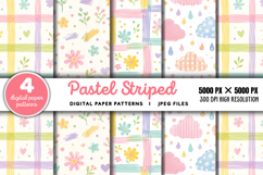 Pastel Striped Background JPG Product Image 1