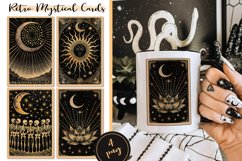 Retro Mystical cards Sublimation design, PNG. Product Image 1