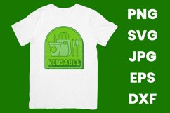 Green Reusable Sustainability, Save The Planet SVG Product Image 2