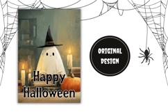 Halloween Ghost Garden Flag, Happy Halloween Garden Flag PNG Product Image 2