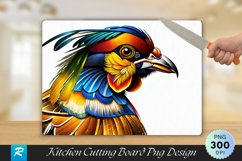 Golden Pheasant Cutting Board Sublimation Design Product Image 1