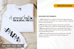 A Promise kept SVG - Father's Day Sleeve T shirt Design Product Image 2