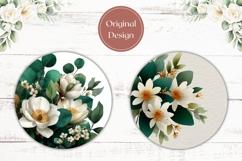 Cartoon Flowers Car Coasters, Floral Coaster Print Product Image 2