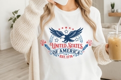 United States Of America Est. 1776 Svg, USA Eagle Svg. Product Image 3