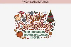 Christmas crochet png design for T-shirts Product Image 2