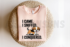 Cartoon Dog Illustration With Humorous Quote I Came I Product Image 2
