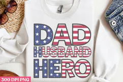 Dad Husband Hero PNG, Fathers Day Sublimation PNG Product Image 2