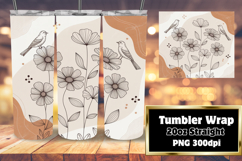 Vibrant Tumbler Design Download , Birds Product Image 1