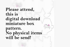Miniature heart box digital file PDF download Lenasminiland Product Image 2