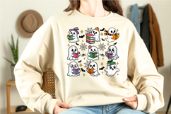 Ghost Books Halloween PNG | Cute Ghost Reading Sublimation Product Image 2