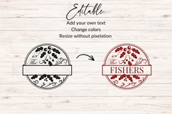 Christmas Family Name SVG - Holly Product Image 2