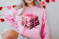 Retro Valentine Watercolor Clipart, Pink Valentine Product Image 2