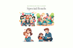 Special Bonds: Parent-Child Moments Clipart Product Image 2
