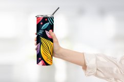 Abstract Shapes And Leaves Tumbler Wrap Sublimation Product Image 2