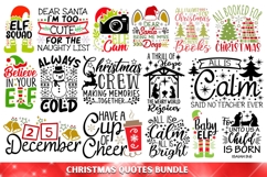 234 Christmas SVG Mega Bundle, Christmas Quotes SVG Bundle. Product Image 6