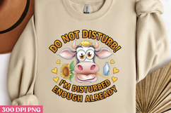DO NOT DISTURB! I&#039;M DISTURBED PNG, Animal Funny Quotes Subli Product Image 2