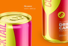 Slim 200ml Aluminium Can Mockup Product Image 2