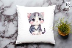 Cute Kitten Character Illustration Clipart Sublimation PNG Product Image 3