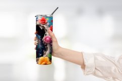 3D Owl Floral Tumbler Wrap Sublimation Product Image 2