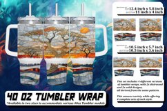 Golden Views Tumbler Wrap Design: Glitter Sublimation,Spring Product Image 1