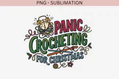 Christmas crochet png design for T-shirts Product Image 2