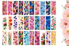 Spring Flowers Bookmark Bundle, Floral Bookmarks Product Image 2