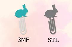 Paper Clips, Easter Bunny STL/3MF files for 3D Printing Product Image 2