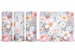 Flowers Tumbler Design. Sublimation Tumbler Flowers Product Image 2