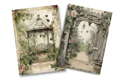Rose Arbor Junk Journal Pages Product Image 2