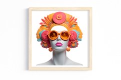 Colorful God Greek Statues Sublimation, Watercolor Clipart Product Image 2