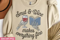 Smut & Wine makes PNG, Wine Lover Sublimation PNG Product Image 1