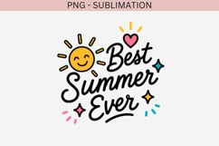 Best Summer Ever PNG | Cute Summer Sun Clipart, Beach Product Image 2