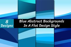 Blue abstract backgrounds / Blue abstract digital paper pack Product Image 1