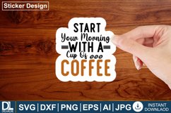 Coffee sticker design, Coffee design Product Image 1