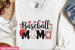 Baseball Mama PNG, Baseball Mama Sublimation PNG Product Image 1