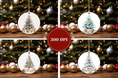 Watercolor Christmas Ornament Designs, Christmas Gift Tags Product Image 2