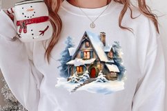 Christmas Houses Clipart Sublimation Product Image 2