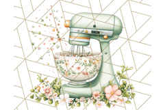 Cottagecore Kitchen Mixer, Apron PNG Clipart, Retro Floral Product Image 2